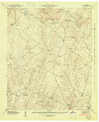 Felker Tennessee Historical topographic map, 1:24000 scale, 7.5 X 7.5 Minute, Year 1946