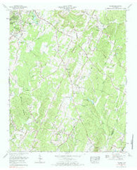 Felker Tennessee Historical topographic map, 1:24000 scale, 7.5 X 7.5 Minute, Year 1967