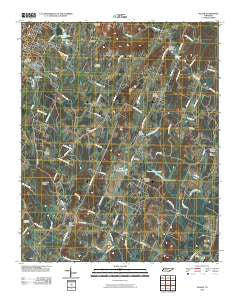 Felker Tennessee Historical topographic map, 1:24000 scale, 7.5 X 7.5 Minute, Year 2010