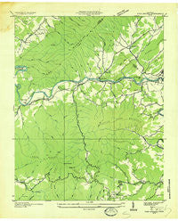Fish Springs Tennessee Historical topographic map, 1:24000 scale, 7.5 X 7.5 Minute, Year 1935