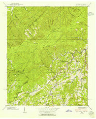 Flag Pond Tennessee Historical topographic map, 1:24000 scale, 7.5 X 7.5 Minute, Year 1939