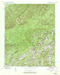 Flag Pond Tennessee Historical topographic map, 1:24000 scale, 7.5 X 7.5 Minute, Year 1939