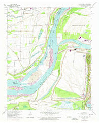 Fletcher Lake Arkansas Historical topographic map, 1:24000 scale, 7.5 X 7.5 Minute, Year 1966