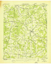 Flintville Tennessee Historical topographic map, 1:24000 scale, 7.5 X 7.5 Minute, Year 1936