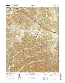 Forest Grove Tennessee Current topographic map, 1:24000 scale, 7.5 X 7.5 Minute, Year 2016