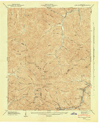Fork Mountain Tennessee Historical topographic map, 1:24000 scale, 7.5 X 7.5 Minute, Year 1946