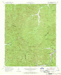 Fork Mountain Tennessee Historical topographic map, 1:24000 scale, 7.5 X 7.5 Minute, Year 1952