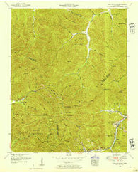 Fork Mountain Tennessee Historical topographic map, 1:24000 scale, 7.5 X 7.5 Minute, Year 1952