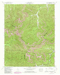 Fork Mountain Tennessee Historical topographic map, 1:24000 scale, 7.5 X 7.5 Minute, Year 1952