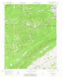Fork Ridge Tennessee Historical topographic map, 1:24000 scale, 7.5 X 7.5 Minute, Year 1959