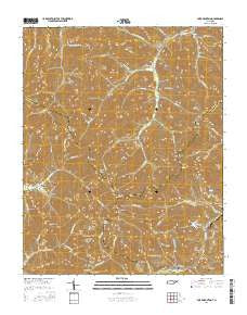 Fork Mountain Tennessee Current topographic map, 1:24000 scale, 7.5 X 7.5 Minute, Year 2016