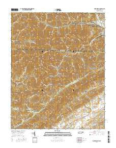 Fork Ridge Tennessee Current topographic map, 1:24000 scale, 7.5 X 7.5 Minute, Year 2016