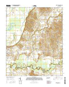 Fort Pillow Tennessee Current topographic map, 1:24000 scale, 7.5 X 7.5 Minute, Year 2016