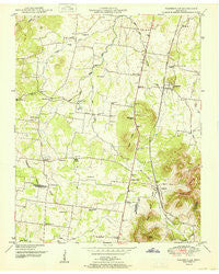 Fosterville Tennessee Historical topographic map, 1:24000 scale, 7.5 X 7.5 Minute, Year 1951