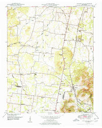 Fosterville Tennessee Historical topographic map, 1:24000 scale, 7.5 X 7.5 Minute, Year 1951