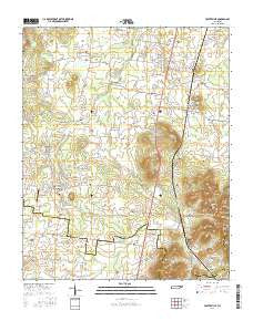 Fosterville Tennessee Current topographic map, 1:24000 scale, 7.5 X 7.5 Minute, Year 2016