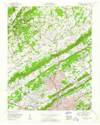 Fountain City Tennessee Historical topographic map, 1:24000 scale, 7.5 X 7.5 Minute, Year 1953