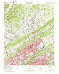 Fountain City Tennessee Historical topographic map, 1:24000 scale, 7.5 X 7.5 Minute, Year 1978