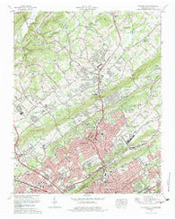 Fountain City Tennessee Historical topographic map, 1:24000 scale, 7.5 X 7.5 Minute, Year 1978