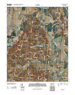 Fowlkes Tennessee Historical topographic map, 1:24000 scale, 7.5 X 7.5 Minute, Year 2010