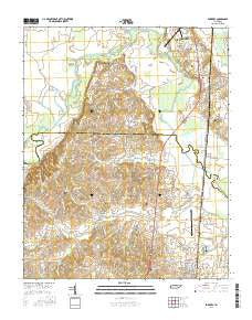 Fowlkes Tennessee Current topographic map, 1:24000 scale, 7.5 X 7.5 Minute, Year 2016