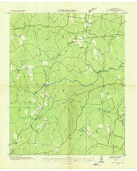 Fox Creek Tennessee Historical topographic map, 1:24000 scale, 7.5 X 7.5 Minute, Year 1936