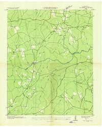 Fox Creek Tennessee Historical topographic map, 1:24000 scale, 7.5 X 7.5 Minute, Year 1936