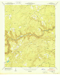 Fox Creek Tennessee Historical topographic map, 1:24000 scale, 7.5 X 7.5 Minute, Year 1949