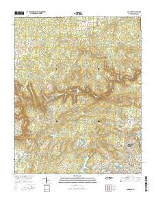 Fox Creek Tennessee Current topographic map, 1:24000 scale, 7.5 X 7.5 Minute, Year 2016
