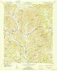 Frankewing Tennessee Historical topographic map, 1:24000 scale, 7.5 X 7.5 Minute, Year 1951
