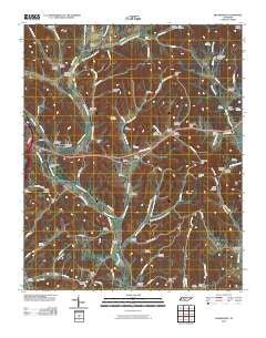 Frankewing Tennessee Historical topographic map, 1:24000 scale, 7.5 X 7.5 Minute, Year 2010