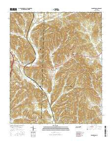 Frankewing Tennessee Current topographic map, 1:24000 scale, 7.5 X 7.5 Minute, Year 2016
