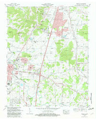 Franklin Tennessee Historical topographic map, 1:24000 scale, 7.5 X 7.5 Minute, Year 1981