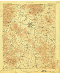 Franklin Tennessee Historical topographic map, 1:62500 scale, 15 X 15 Minute, Year 1909