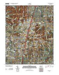 Franklin Tennessee Historical topographic map, 1:24000 scale, 7.5 X 7.5 Minute, Year 2010