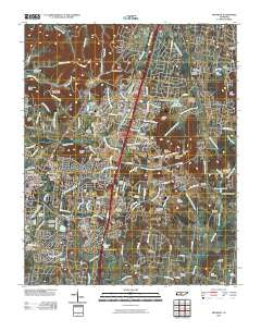 Franklin Tennessee Historical topographic map, 1:24000 scale, 7.5 X 7.5 Minute, Year 2010