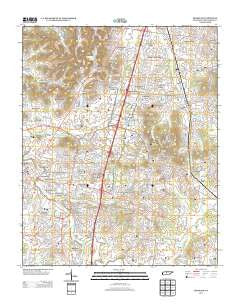 Franklin Tennessee Historical topographic map, 1:24000 scale, 7.5 X 7.5 Minute, Year 2013