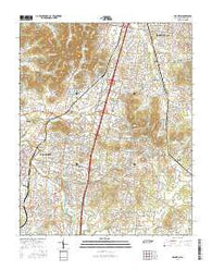 Franklin Tennessee Current topographic map, 1:24000 scale, 7.5 X 7.5 Minute, Year 2016