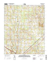 Fredonia Tennessee Current topographic map, 1:24000 scale, 7.5 X 7.5 Minute, Year 2016