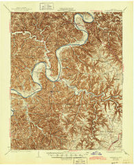 Gainesboro Tennessee Historical topographic map, 1:62500 scale, 15 X 15 Minute, Year 1929