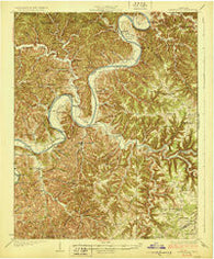 Gainesboro Tennessee Historical topographic map, 1:62500 scale, 15 X 15 Minute, Year 1929