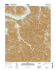 Gainesboro Tennessee Current topographic map, 1:24000 scale, 7.5 X 7.5 Minute, Year 2016