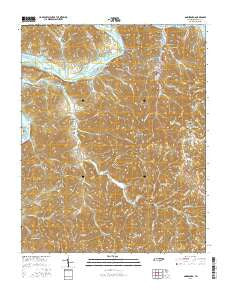 Gainesboro Tennessee Current topographic map, 1:24000 scale, 7.5 X 7.5 Minute, Year 2016