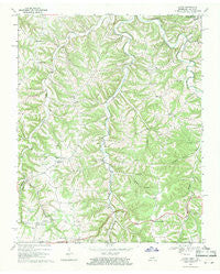 Galen Tennessee Historical topographic map, 1:24000 scale, 7.5 X 7.5 Minute, Year 1969
