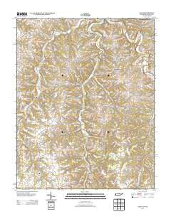 Galen Tennessee Historical topographic map, 1:24000 scale, 7.5 X 7.5 Minute, Year 2013