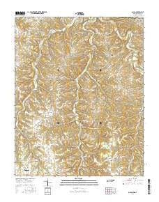 Galen Tennessee Current topographic map, 1:24000 scale, 7.5 X 7.5 Minute, Year 2016