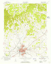 Gallatin Tennessee Historical topographic map, 1:24000 scale, 7.5 X 7.5 Minute, Year 1955