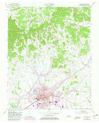 Gallatin Tennessee Historical topographic map, 1:24000 scale, 7.5 X 7.5 Minute, Year 1955