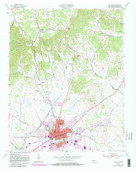 Gallatin Tennessee Historical topographic map, 1:24000 scale, 7.5 X 7.5 Minute, Year 1955