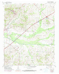 Gallaway Tennessee Historical topographic map, 1:24000 scale, 7.5 X 7.5 Minute, Year 1965